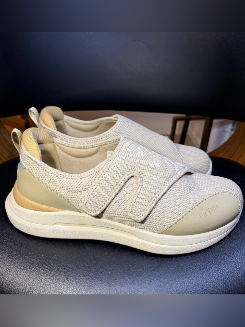 FitVille Diabetic Shoes for Men Extra Wide Width Orthopedic Slip-on Sz 12W New